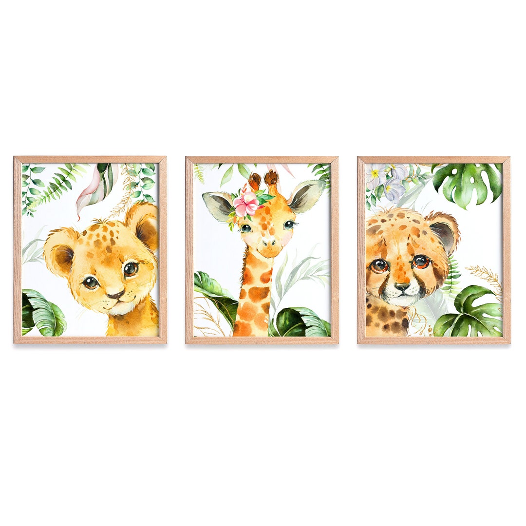 Nursery Room Prints Set of 3 Nursery Wall Art Kids Room Etsy