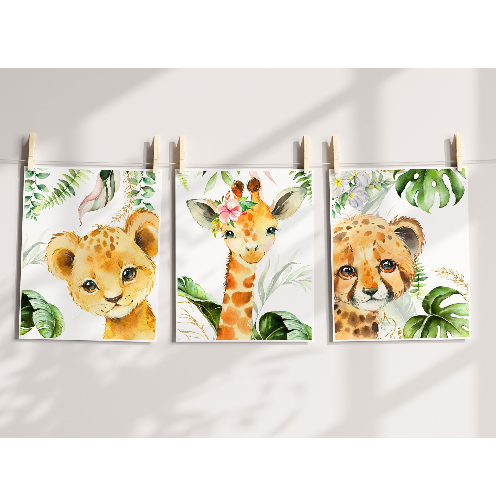 Nursery Room Prints Set of 3 Nursery Wall Art Kids Room Etsy