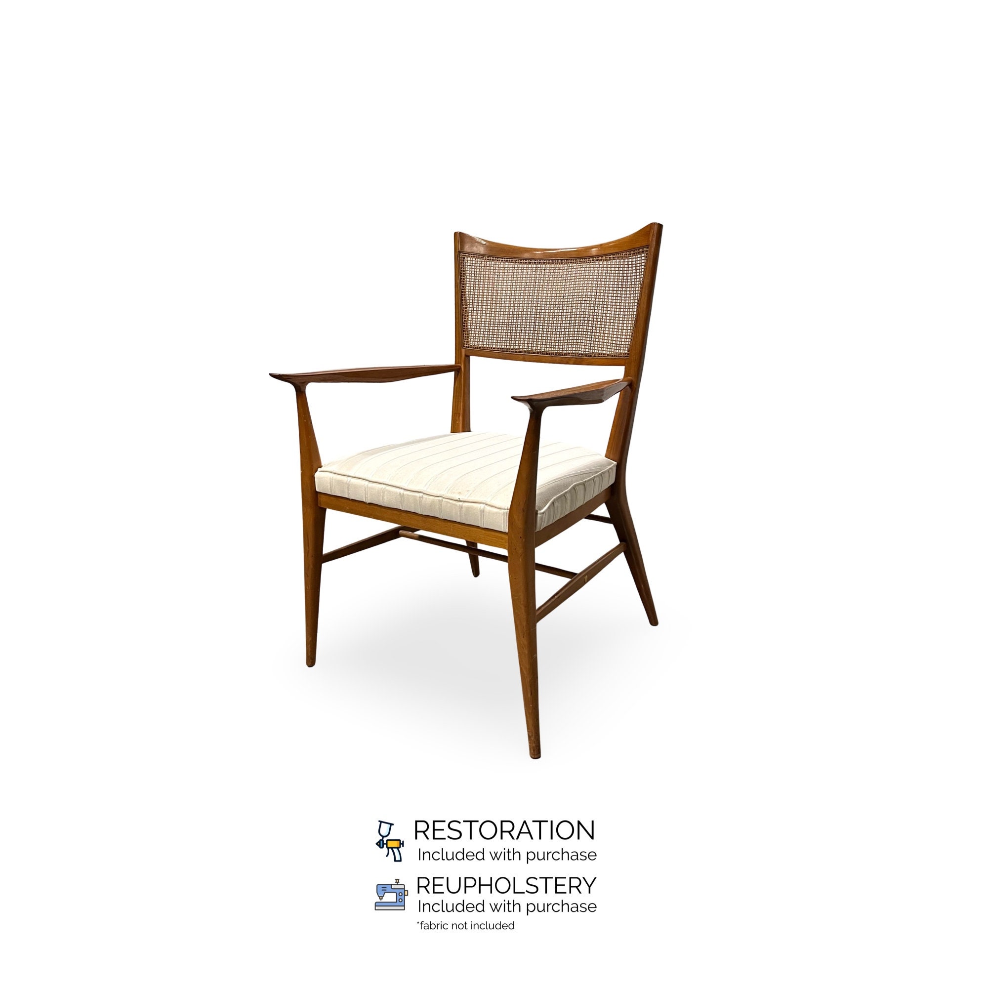 Paul Mccobb for Directional Furniture Model 7009 Vintage Mid Century Modern Chair c. 1950s