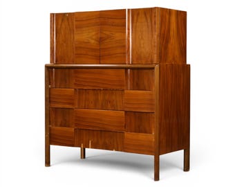 Edmond Spence Vintage Swedish Mid Century Modern Highboy Dresser c. 1960s