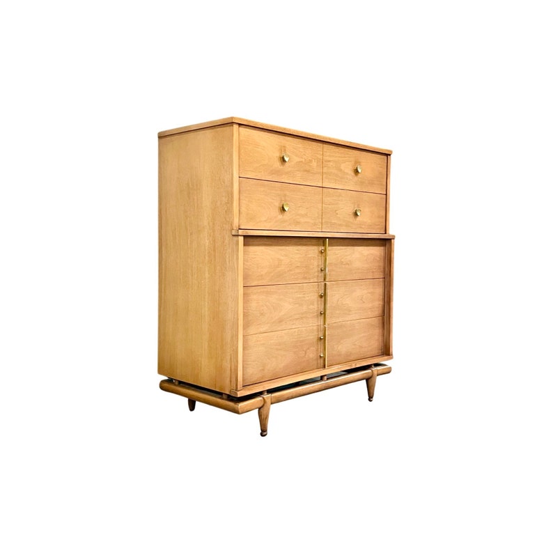 Kent Coffey The Sequence Mid Century Modern Highboy Dresser c. 1960s image 1