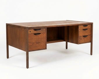 Jens Risom Vintage Mid Century Modern Executive Desk c. 1960s