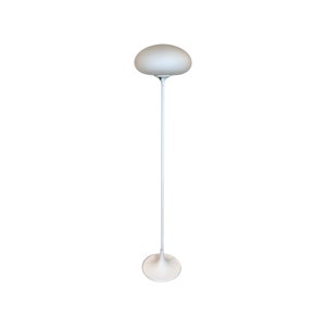 Laurel Lamp Co. Vintage Mid Century Modern White Mushroom Floor Lamp c. 1960s image 1