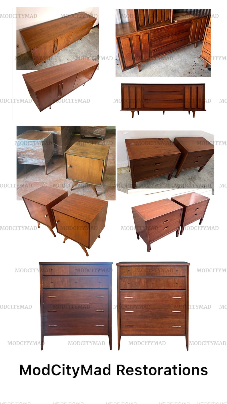 Vladimir Kagan style Sculpted Mid Century Modern Gentlemens Armoire Highboy Dresser c. 1960s image 8