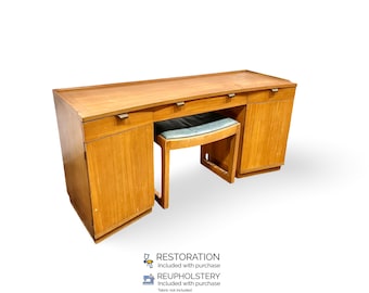 Edward Wormley for Drexel Precedent Vanity Desk & Stool c. 1950s