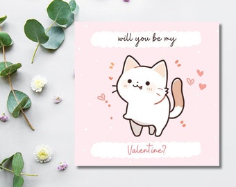 Valentine's Day Card, Will you be my Valentine,Anniversary Greeting Card,Gift For Husband, Wife, Girlfriend,Partner, Gift for her or him
