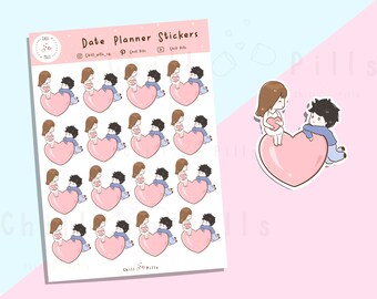 32 Cute Date Night Planner Stickers