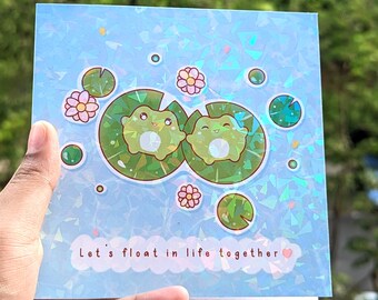 Valentine’s Day Card, Let's float in life together, Valentine’s Gift for Wife, husband , boyfriend or girlfriend, Funny cards for him or her