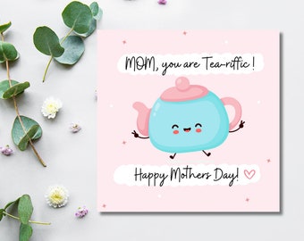Mother's Day Greeting Card, Cute Card for Mum, Thank You card for mom, Appreciation Card, Gift for Mum's Birthday or Mother's Day