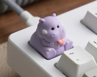Happy Hippo Artisan Keycap for Cherry MX Keycap Mechanical Gaming Keyboards (5 colors)
