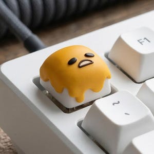 Cherry MX キーキャップ メカニカルゲーミングキーボード用かわいい Lazy Egg Artisan キーキャップ (2 色)