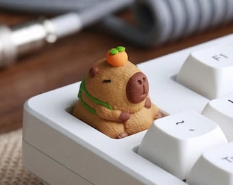 Capybara Boy keycap - Artisan Keycap for Cherry MX Keycap Mechanical Gaming Keyboards (4 colors)