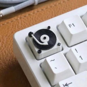 Handmade Record player Artisan Keycaps for Cherry MX Keycap Mechanical Gaming Keyboards