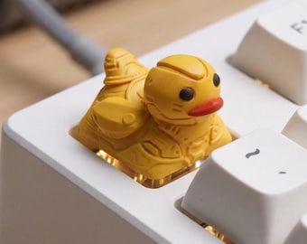 MechaDuck - Duckey Duck Artisan Keycap for Cherry MX Keycap Mechanical Gaming Keyboards (6 colors)