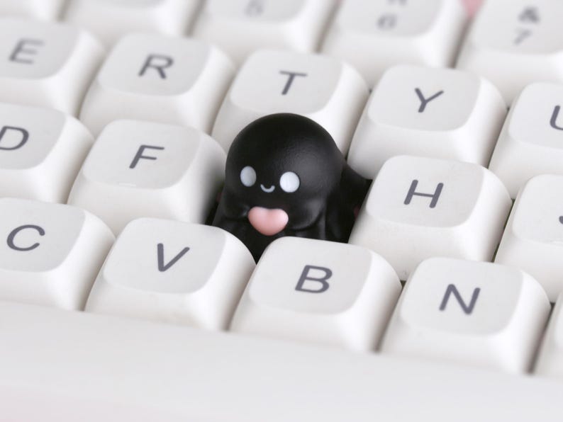 Spooky Artisan Tastenkappe für Cherry MX Keycap Mechanische Gaming Tastaturen (7 Farben) Black Spooky