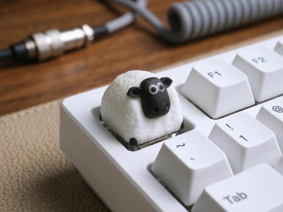 Sheep keycap  - Artisan Keycap for Cherry MX Keycap Mechanical Gaming Keyboards (6 colors)