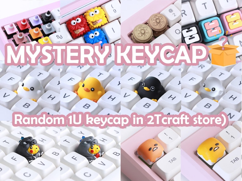 2tcraft's Mystery Keycaps blind Box Keycaps Random Keycaps Artisan