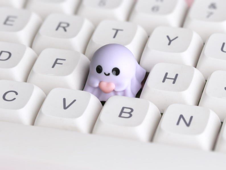 Spooky Artisan Tastenkappe für Cherry MX Keycap Mechanische Gaming Tastaturen (7 Farben) Purple Spooky