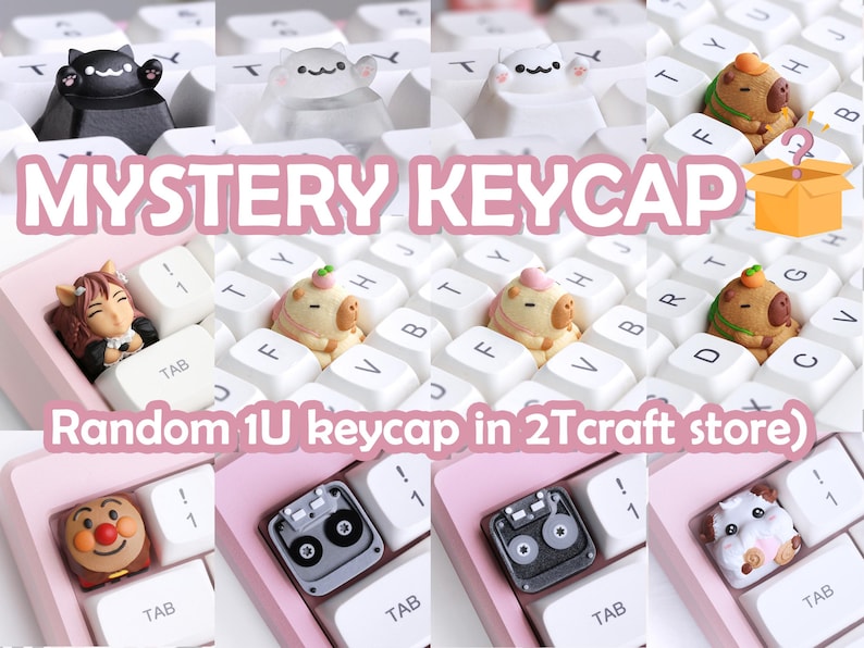 2tcraft's Mystery Keycaps blind Box Keycaps Random Keycaps Artisan