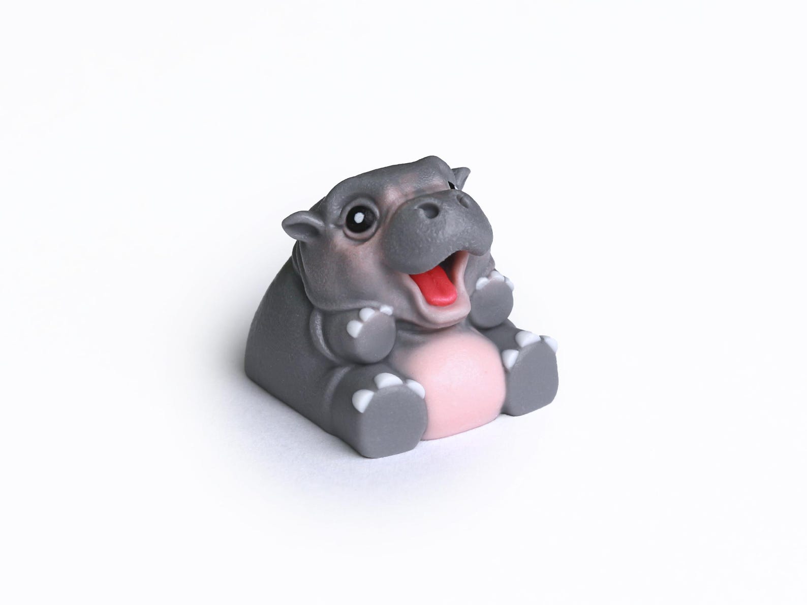 baby-hippo-moo-deng-artisan-keycap-for-cherry-mx-keycap-mechanical