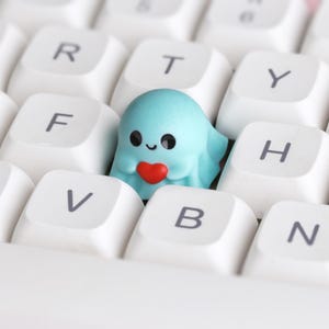 Spooky Artisan Tastenkappe für Cherry MX Keycap Mechanische Gaming Tastaturen (7 Farben) Cyan Spooky