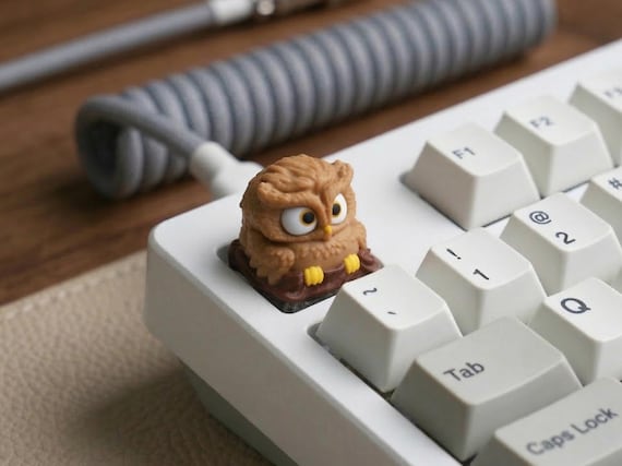Owl Artisan Keycap for Cherry MX Keycap Mechanical Gaming Keyboards (4 colors)