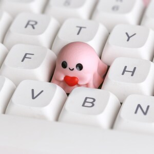 Spooky Artisan Tastenkappe für Cherry MX Keycap Mechanische Gaming Tastaturen (7 Farben) Pink Spooky
