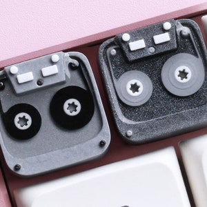 Cute Cassette Player keycap - Artisan Keycap for Cherry MX Keycap Mechanical Gaming Keyboards (2 colors)