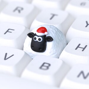 Sheep keycap - Artisan Keycap for Cherry MX Keycap Mechanical Gaming Keyboards (6 colors) Xmas Sheepy
