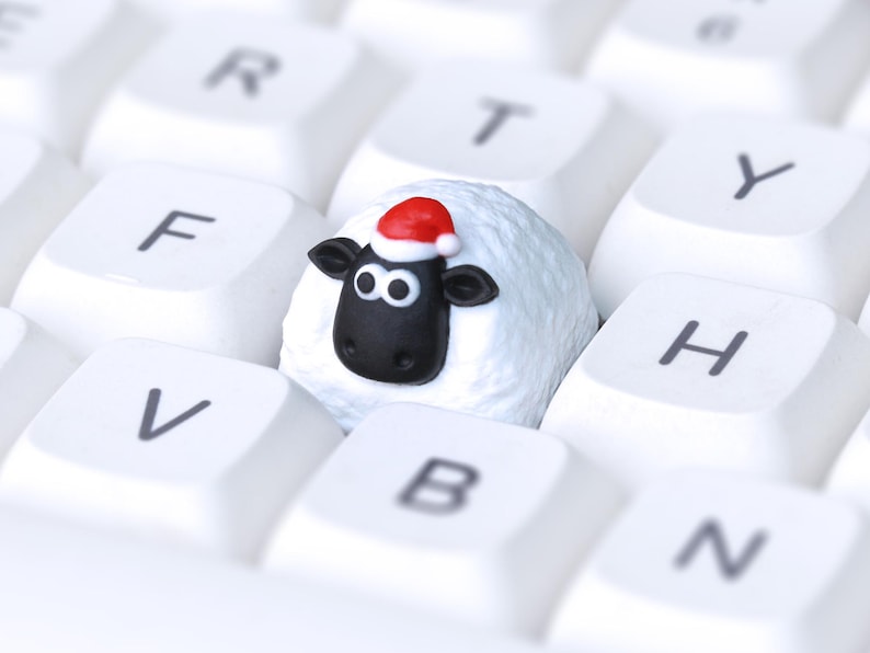 Sheep keycap - Artisan Keycap for Cherry MX Keycap Mechanical Gaming Keyboards (6 colors) Xmas Sheepy