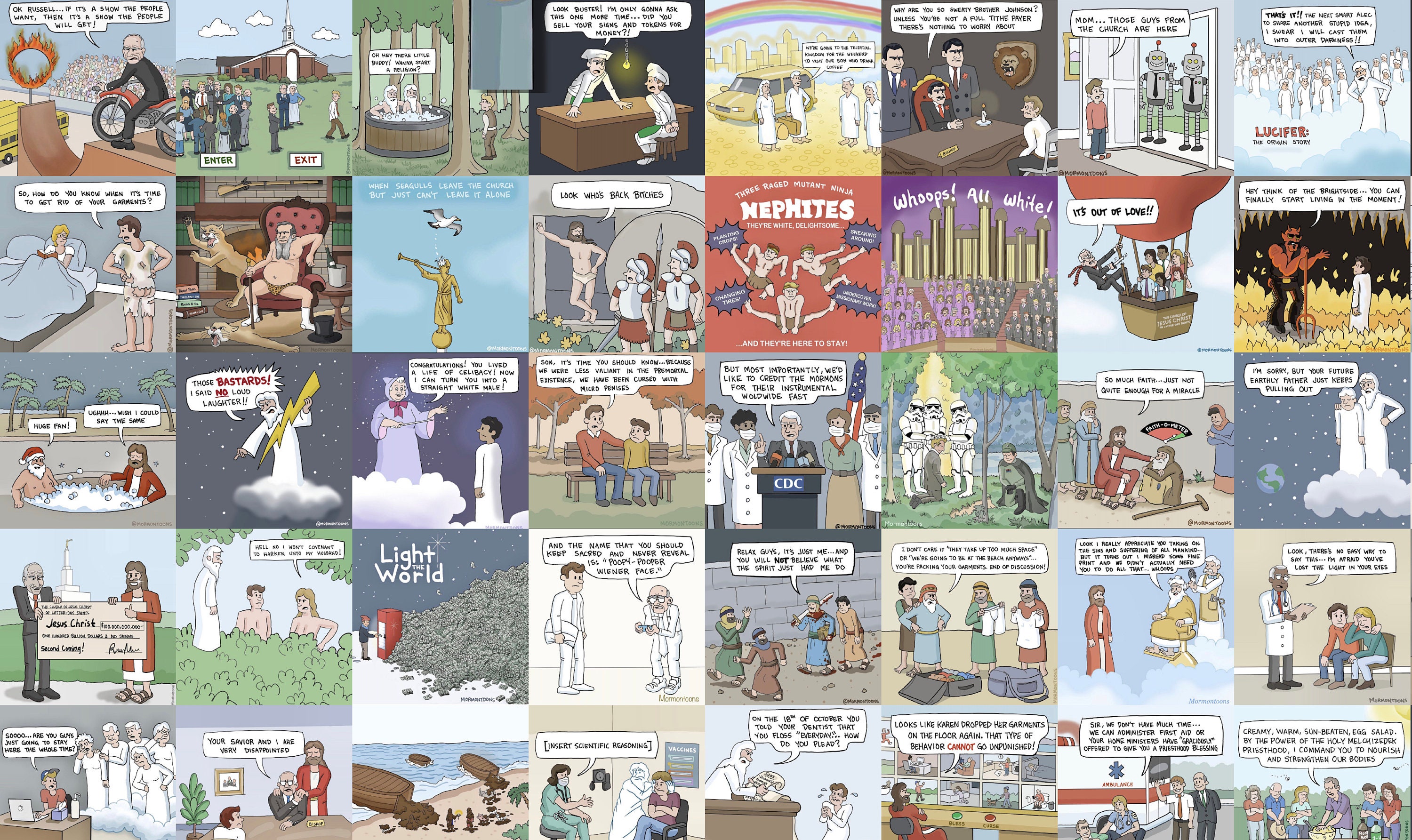 ExMormon Meme Apron Book of Mormon Cartoons Mormon Toons Meme Apron ExMormon Meme Apron Book of Mormon Cartoons Mormon Toons Meme Apron
