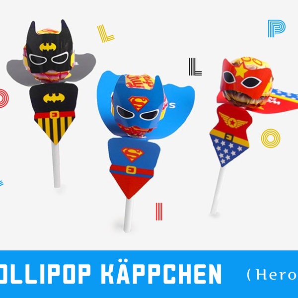 Lollipop Käppchen, Goody Bag, Geschenktüte, Mitgebsel