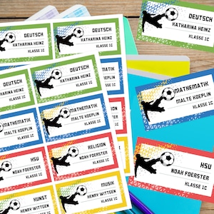 adesivos básicos personalizados, infantis, futebol, à prova d'água