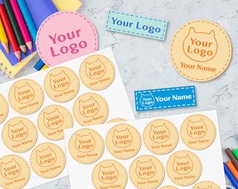 With your logo, name labels, textile labels, children's, waterproof