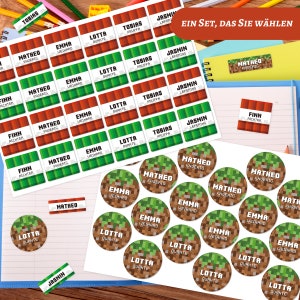 Namensetiketten, Textiletiketten, Bügeletiketten, Kinder, Wasserfest, Computerspiele
