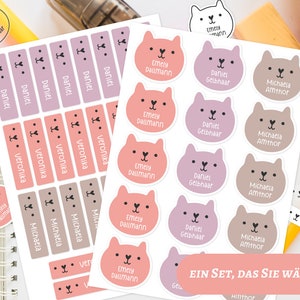 Namensetiketten, Textiletiketten, Kinder, Wasserfest, Bügeletiketten