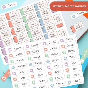 Etiquetas de nomes, etiquetas têxteis, infantis, à prova d'água