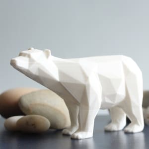 Ours polaire géométrique - Déco pour la maison et le bureau