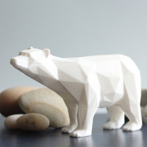 Orso polare geometrico: decorazioni per la casa e l'ufficio