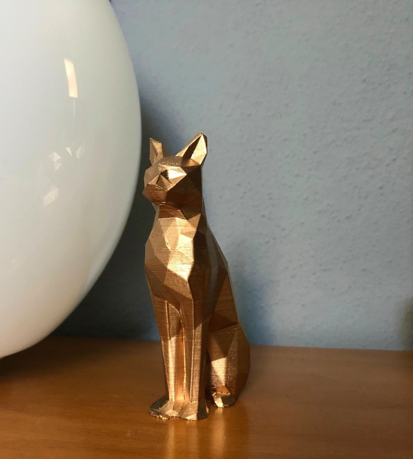 Geometric Cat Sculpture - Etsy Geometric Cat Sculpture - Etsy