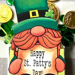 St. Patrick&#39;s Day Treat Box, DIY Treat Box, Printable  Box, Candy Bar Box, DIY Kits For Adults, Party Favor