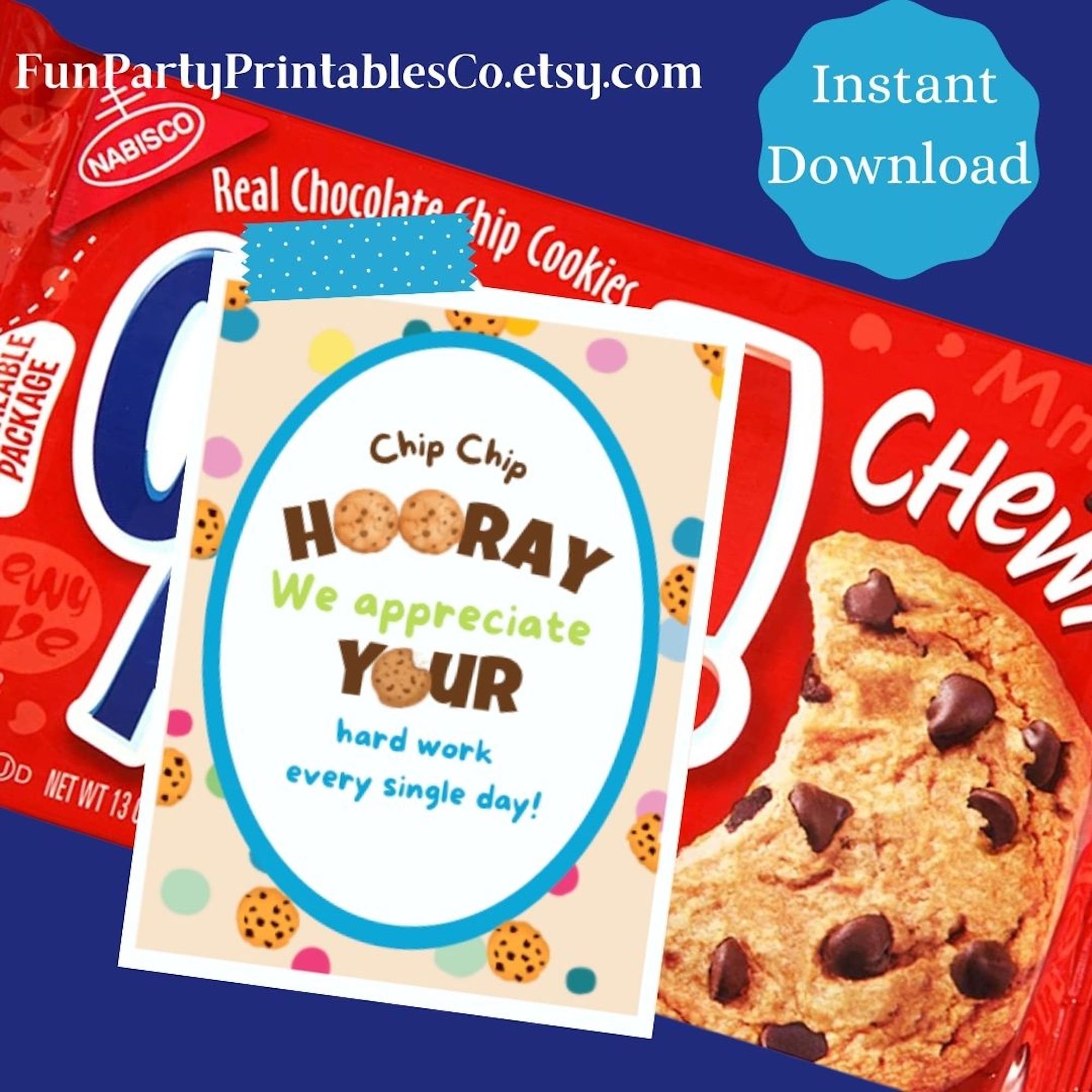 Chocolate Chip Cookie Employee Appreciation Gift, Team Recognition Gift