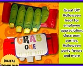 Frankenstein Halloween Candy Bar Wrapper Printable, Halloween Party Favor, Bar Wrapper PDF, Classroom Treat, Trick or Treat Candy Wrapper