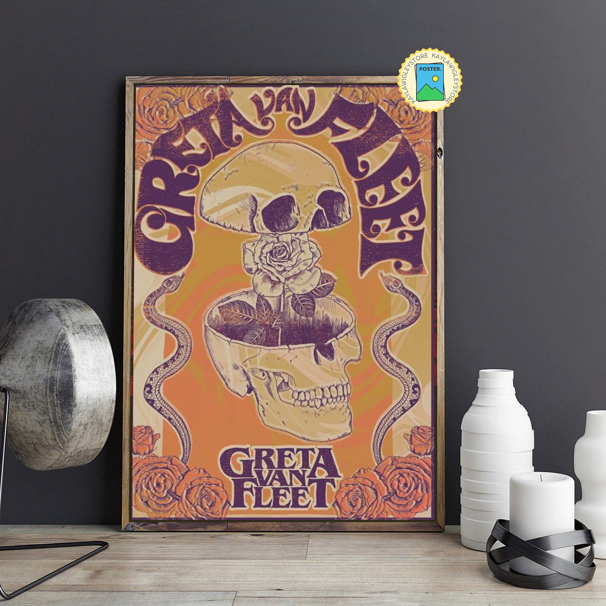 Discover Greta Van Fleet Art Print - Greta Van Fleet Album Poster