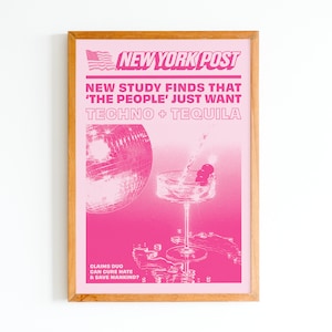 Techno + Tequila Breaking News Printable Art (Download)