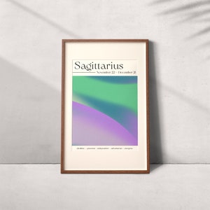 Sagittarius — Zodiac Aura Printable Art (Download)
