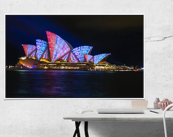 Digital Art - Sydney Opera House | Vivid Winter Festival | Australia | Downloadable Prints |