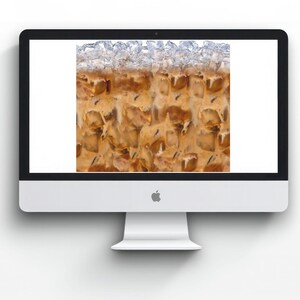 Iced Coffee Tumbler Wrap PNG: Realistic Cold Brew Sublimation Design (Digital Download) image 2
