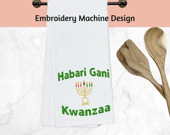 Kwanzaa Stickmaschine Stickmuster: 4-Inch Stickmuster (Digitaler Download)