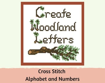 Waldland Alphabet Kreuzstichmuster